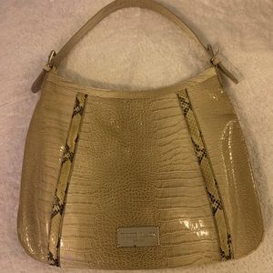WhiteHouse BlackMarket crocodile-embossed purse